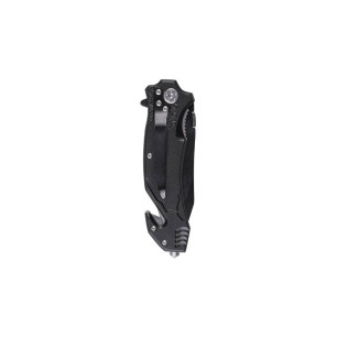 Mil-Tec ′FIRE DEPT.′ One-Hand Knife Stone Washed Σουγιάς Επιβίωσης Μαύρο