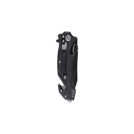Mil-Tec ′FIRE DEPT.′ One-Hand Knife Stone Washed Σουγιάς Επιβίωσης Μαύρο