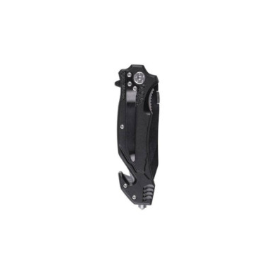 Mil-Tec ′FIRE DEPT.′ ONE-HAND KNIFE STONE WASHED Σουγιάς Επιβίωσης Μαύρο