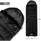 Pentagon Sleeping Bag Μονό 2 Εποχών Major 370gr/M² Black