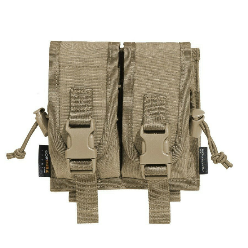 Pentagon Molle Θήκη για Γεμιστήρα Διπλή Καφέ