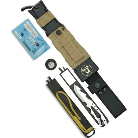 K25 Thunder I Serie Energy Μαχαίρι Επιβίωσης σε Μπεζ χρώμα Tan
