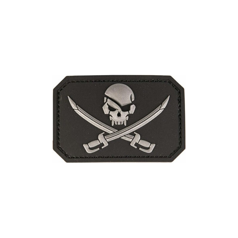 Mil-Tec Σήμα 3D PVC Skull Swords Black