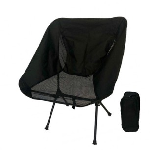 Velco campus Καρέκλα Παραλίας Μαύρη 59x50x64εκ.