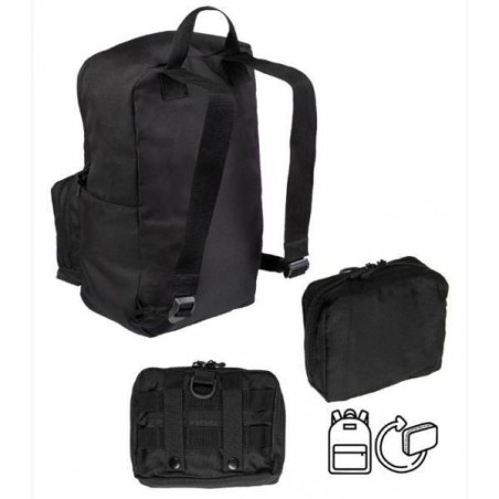 Mil-Tec US Ultra Compact Assault Στρατιωτικό Σακίδιο Πλάτης σε Μαύρο χρώμα 15lt
