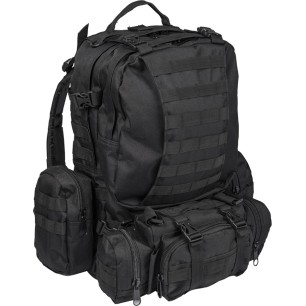 Mil-Tec Defense Pack Assembly Στρατιωτικό Σακίδιο Πλάτης σε Μαύρο χρώμα 36lt
