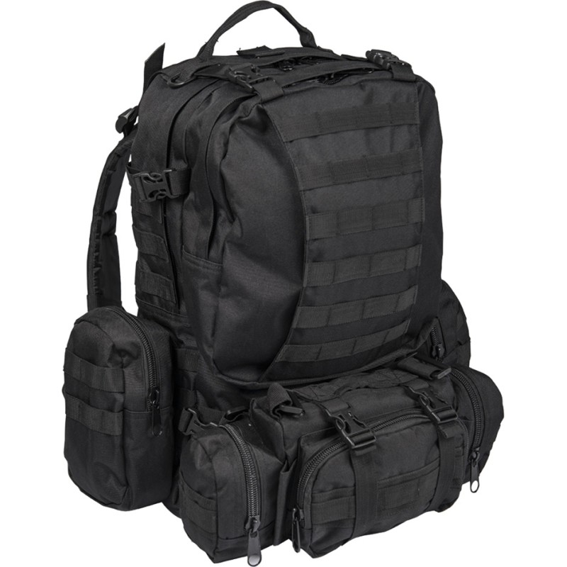 Mil-Tec Defense Pack Assembly Στρατιωτικό Σακίδιο Πλάτης σε Μαύρο χρώμα 36lt