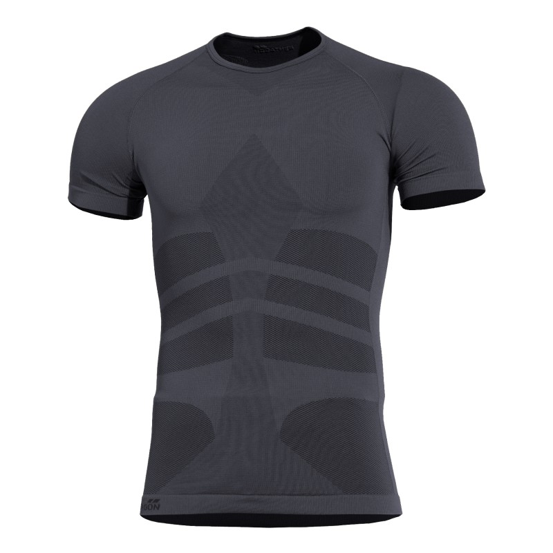 Pentagon Ισοθερμική Μπλούζα Plexis t-shirt ΚΟΝΤΟ ΜΑΝΙΚΙ Μαύρο