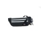 Colorlife Τσαντάκι μέσης χρημάτων ultra light 25x11 cm Νο 0031-11 μαύρο με γκρι φερμουάρ