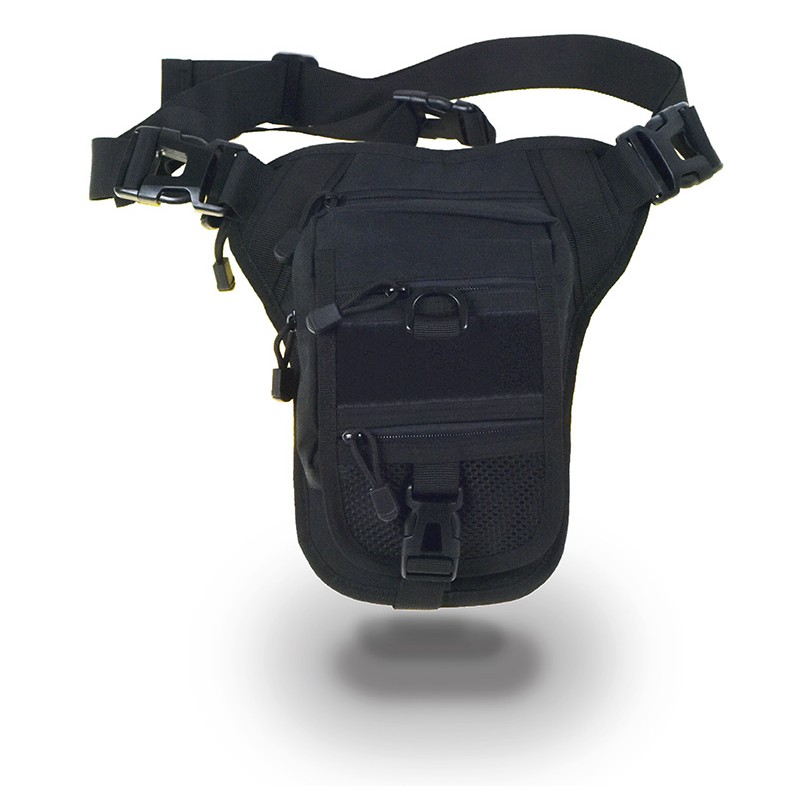 Commander Υφασμάτινο Τσαντάκι μέσης ποδιού 23x29x6 cm Νο 8970-01 black