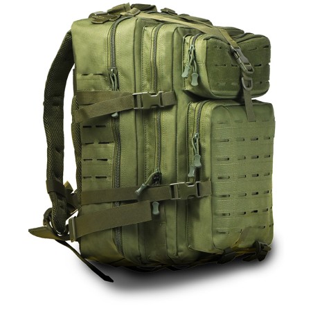 Commander by colorlife US Laser Cut Assault Backpack large olive 45lt