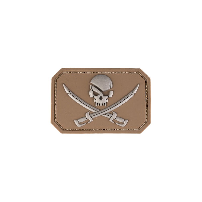 Mil-Tec Σήμα 3D PVC Skull Swords coyote
