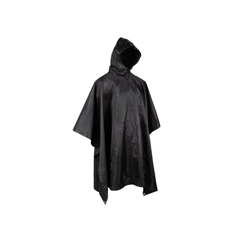 Mil-Tec Wet Weather Poncho ' Basic' Ripstop 260gr  black