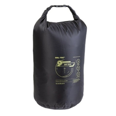 Mil-Tec Water resistant Drybag, Rip Stop, 5L, black