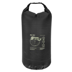 Mil-Tec Water resistant Drybag, Rip Stop, 25L, black