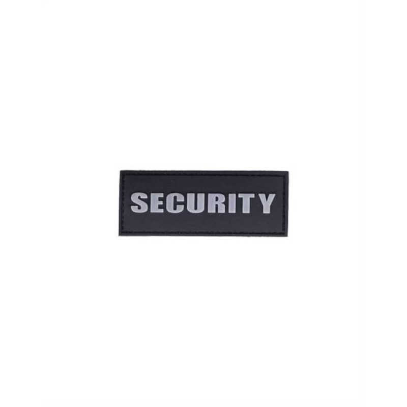 Mil-Tec 3D Security Patch PVC black with Fluorescent letters