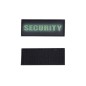 Mil-Tec 3D Security Patch PVC black with Fluorescent letters