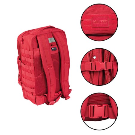Mil-Tec US Assault Backpack Large Red Παραλλαγής 36lt