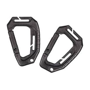 Tactical Carabiner Molle Mil-tec Μαύρο 2τμχ
