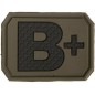 Mil-Tec Patch Ομάδας Αίματος B+ Χακί (16831301)