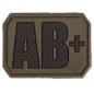 Mil-Tec Patch Ομάδας Αίματος AB+ Χακί (16831501)