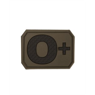 Mil-Tec Patch Ομάδας Αίματος 0+ Χακί (16831701)