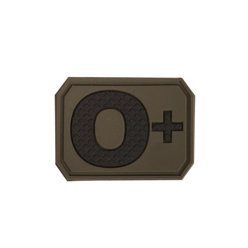 Mil-Tec Patch Ομάδας Αίματος 0+ Χακί (16831701)