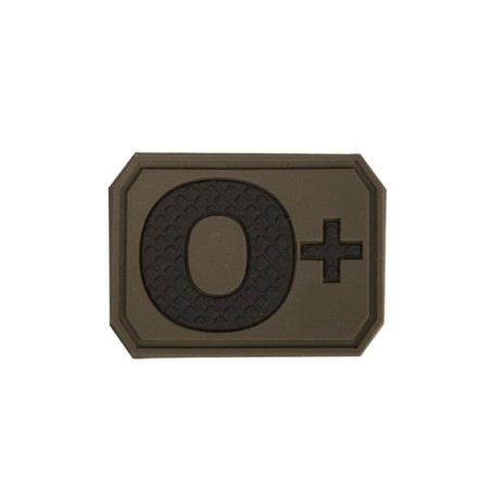 Mil-Tec Patch Ομάδας Αίματος 0+ Χακί (16831701)