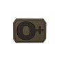 Mil-Tec Patch Ομάδας Αίματος 0+ Χακί (16831701)