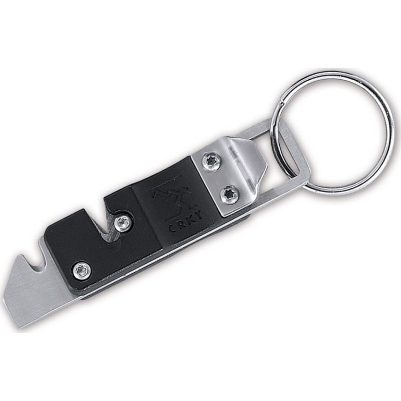 Columbia River Knives Micro Tool & Keychain Sharpener Πολυεργαλείο Μπρελόκ Μαύρο με Λάμα από Ανοξείδωτο Ατσάλι σε Θήκη Columbia River Knives Micro Tool & Keychain Sharpener Πολυεργαλείο Μπρελόκ Μαύρο με Λάμα από Ανοξείδωτο Ατσάλι σε Θήκη
