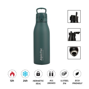 Θερμός Ανοξείδωτο ALPIN TEC FELLOW 2 600ML Blackish Green