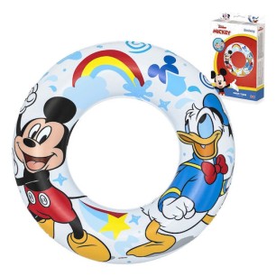 Bestway Ring Παιδικό Σωσίβιο Κουλούρα Mickey για 3-6 Ετών Λευκό Mickey and Donald