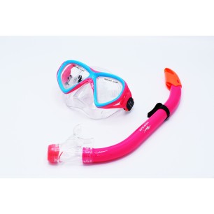 Εφηβική Μάσκα Θαλάσσης Σιλικόνης DEEP BLUE Μ265-SN76 PINK