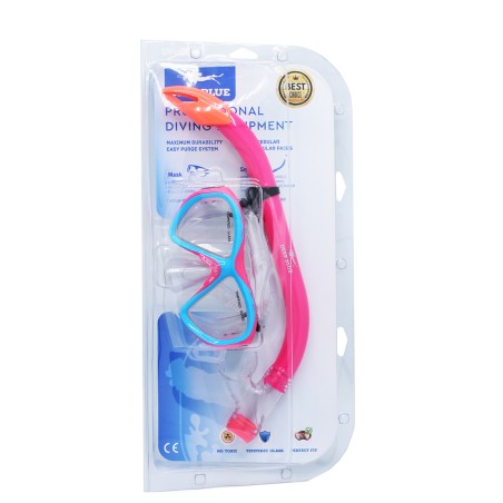Εφηβική Μάσκα Θαλάσσης Σιλικόνης DEEP BLUE Μ265-SN76 PINK