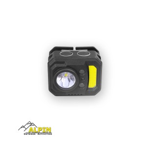 ALPIN Φακός Κεφαλής Ελαφρύς Sensor 350lm,Κοκκινο+UV Cob