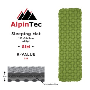 AlpinPro Μονωμένο υπόστρωμα SIM (R-VALUE 3.0) dark green