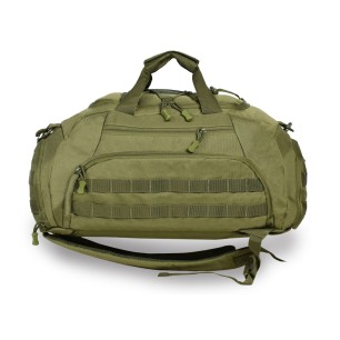 Commander Πολυμορφικός Τακτικός Σάκος 3-σε-1 (Duffle Bag & Backpack) με Σύστημα MOLLE & Velcro – λαδί (50x25x25cm)