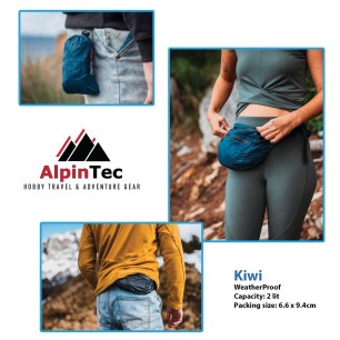 AlpinPro Τσαντάκι μέσης Αδιάβροχο Kiwi 2L