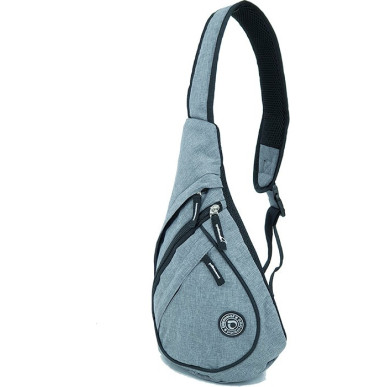Τσαντάκι ανδρικό ώμου χιαστή (body bag) 40Χ27Χ15cm DIPLOMAT BF27 γκρι