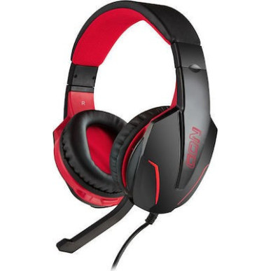 OD GROUND POUNDER G-HDS-001 Gaming Headset Με Ρυθμιζόμενο Σε Κλίση Μικρόφωνο, Σε Μαύρο Χρώμα Και Κόκκινο LED Φωτισμό