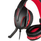 NOD GROUND POUNDER G-HDS-001 Gaming Headset Με Ρυθμιζόμενο Σε Κλίση Μικρόφωνο, Σε Μαύρο Χρώμα Και Κόκκινο LED Φωτισμό NOD GROUND POUNDER G-HDS-001 Gaming Headset Με Ρυθμιζόμενο Σε Κλίση Μικρόφωνο, Σε Μαύρο Χρώμα Και Κόκκινο LED Φωτισμό