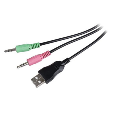 OD GROUND POUNDER G-HDS-001 Gaming Headset Με Ρυθμιζόμενο Σε Κλίση Μικρόφωνο, Σε Μαύρο Χρώμα Και Κόκκινο LED Φωτισμό