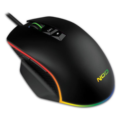NOD RUN AMOK Wired 7D Gaming Mouse with RGB Running LED Light