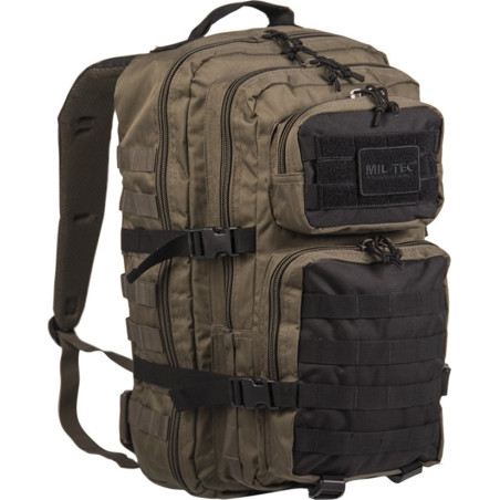 Mil-Tec US Assault Backpack Large Ranger Green/Black 36lt