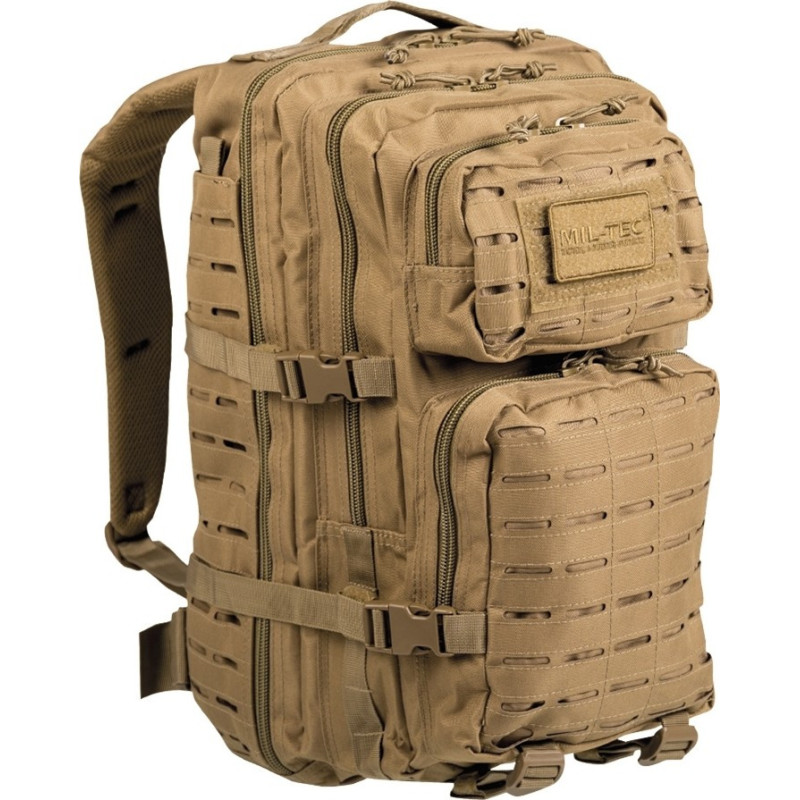 Mil-Tec US Laser Cut Assault Backpack Large Coyote 36lt Mil-Tec US Laser Cut Assault Backpack Large Coyote 36lt