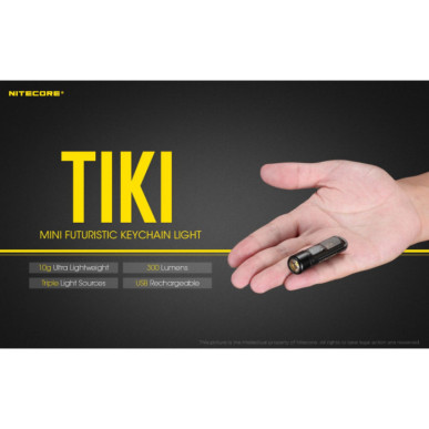NiteCore Φακός Μπρελόκ Επαναφορτιζόμενος Led 300lm Tiki