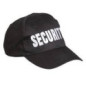 Mil-Tec Black Baseball Hat Cap  Security Logo
