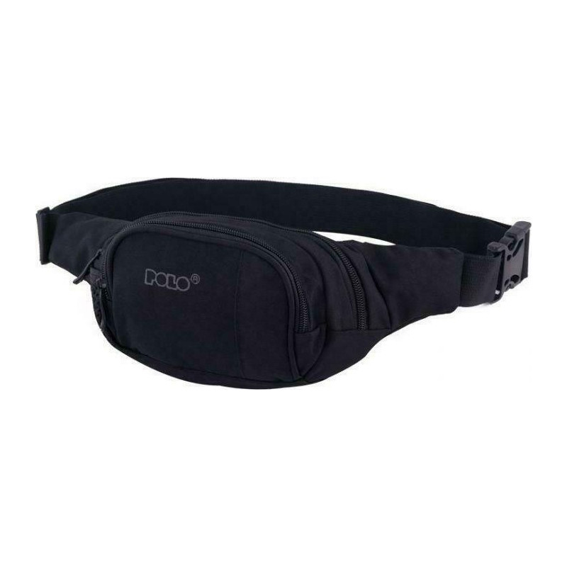 Polo SIMPLE Τσαντάκι μέσης  10X22X5cm Χρώμα Μαύρο