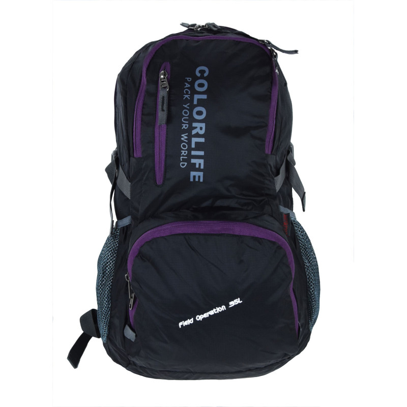 Σάκος πλάτης COLORLIFE ultra light 45 Χ 27Χ 15cm No1554 μαύρο