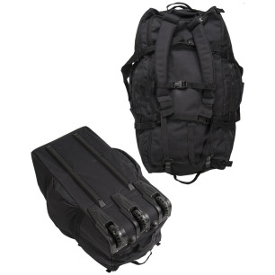 Τσάντα σακ βουαγιάζ μαύρο MIL-TEC combat duffle bag with wheel